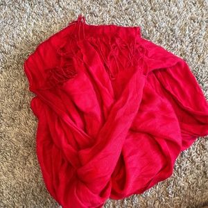 Red Pashmina Scarf